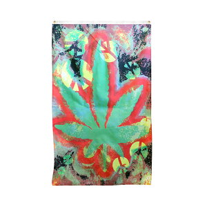 �A�E�g���b�g �y�A�����J���t���b�O�z �K���W�����ߕ� �t���b�O�y���[���։zTie-Dye Peace Flag 3×5ft�i150×90cm�j MJ-012