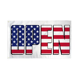 アウトレット 【アメリカンフラッグ】 OPEN アメリカ フラッグ【メール便可】Open (USA) Flag 3×5ft（150×90cm） MS-OPENUSA