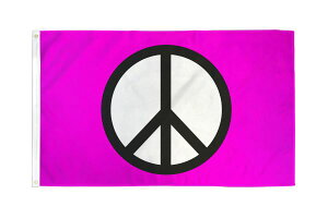 �A�E�g���b�g �y�A�����J���t���b�O�z�s�[�X�i�s���N�j�t���b�O�y���[���։zPeace (Pink) Flag 3×5ft�i150×90cm�j PEACEPINK35