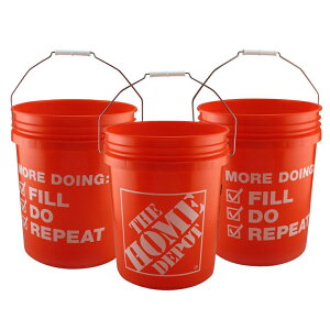 3個セット HOMEDEPOT【ホームデポ】5ガロンバケット マルチバケツ MADE IN USA Homer Bucket 05GLHD2-3