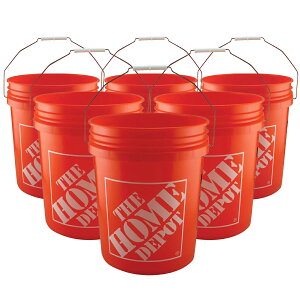 6�Z�b�g HOMEDEPOT�y�z�[���f�|�z5�K�����o�P�b�g �}���`�o�P�c MADE IN USA Homer Bucket 05GLHD2-6