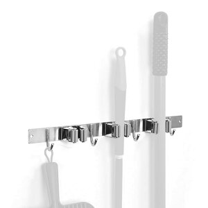 Wrap-it Broom Bar - Broom Holder with Hooks Stainless Steel u[o[ قz_[tbN قEbvEuVȂǂ̃XeBbN̕tbNɂ|̎[ 500-BB-34SS