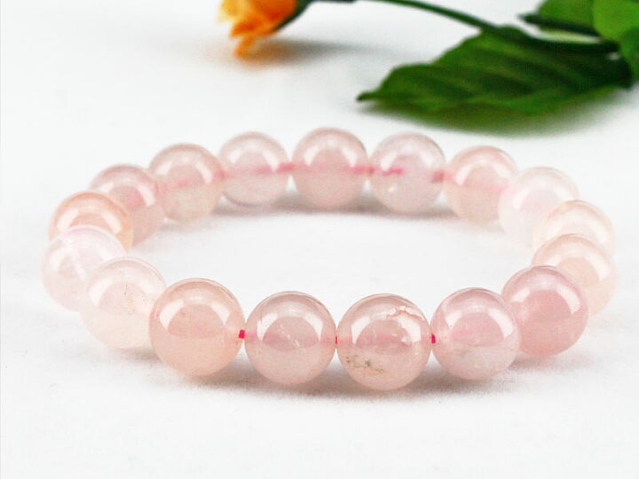 楽天市場】ローズクォーツ ブレスレット rosequartz ばら石英 紅水晶 