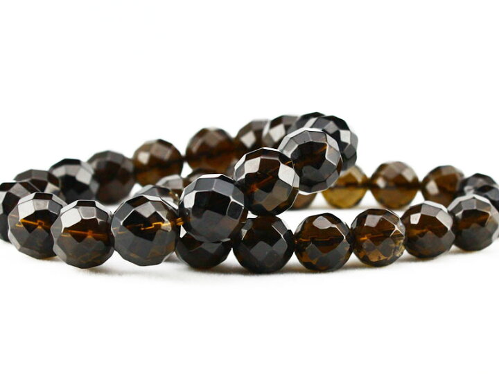 楽天市場】スモーキークォーツ ブレスレット 64面カット smoky quartz 