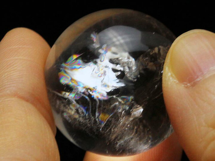 楽天市場】アイリスクォーツ スフィア 虹入り 水晶 丸玉 台座付属 好き  