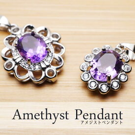 アメジスト ペンダント 紫水晶 アメシスト ペンダントトップ amethyst pendant クリスタル パワーストーン 天然石 メンズ レディース ランダム発送 メール便可 [M便 1/20]