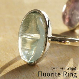 フローライト リング 蛍石 指輪 フリーサイズ 調整可能 fluorite グリーン パープル ほたる石 ランダム発送 メール便可 [M便 1/20]