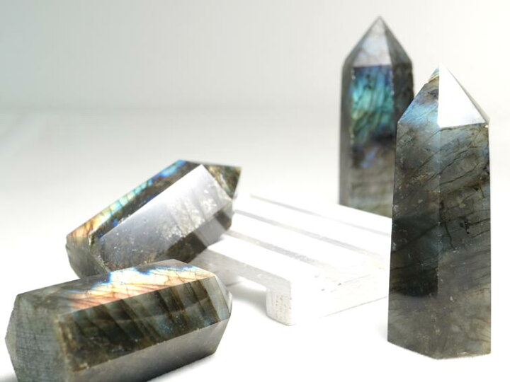 楽天市場】ラブラドライト 六角柱 原石 約40g～110g labradorite 