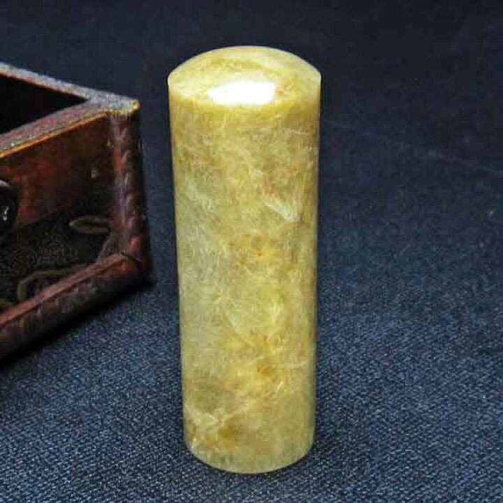 楽天市場】ルチルクォーツ 水晶 印材 20mm 実印 会社印 一点物 147-10 
