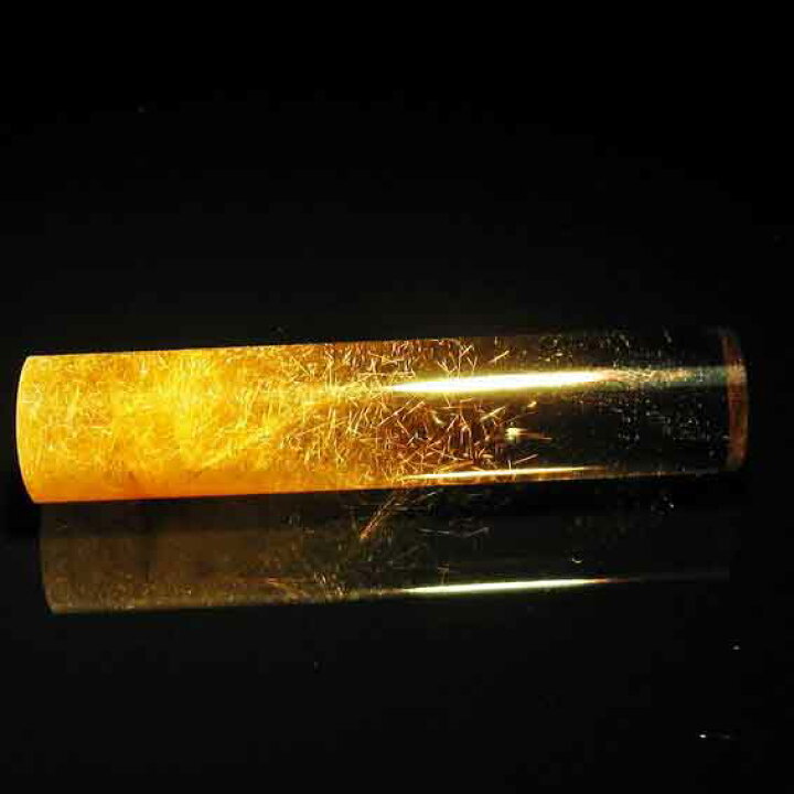 楽天市場】ルチルクォーツ 印材 水晶 12mm 認印 銀行印 一点物 147-12 