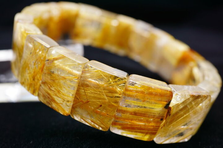 楽天市場】タイチンルチル バングル rutilelated quartz ルチル 