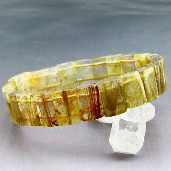 楽天市場】タイチンルチル バングル rutilelated quartz ルチル 