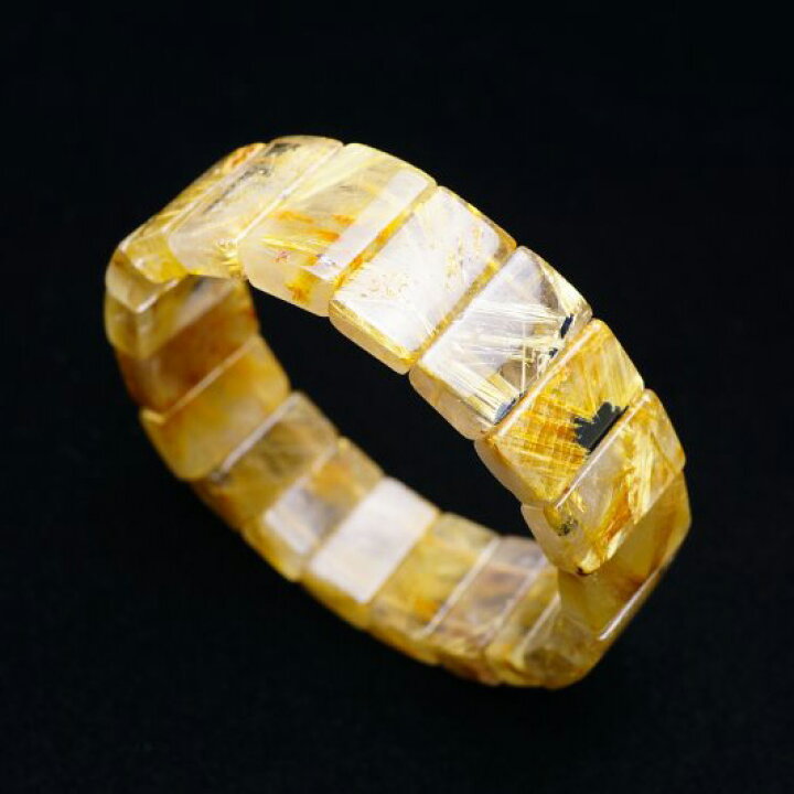 楽天市場】タイチンルチル バングル rutilelated quartz bangle ルチル  