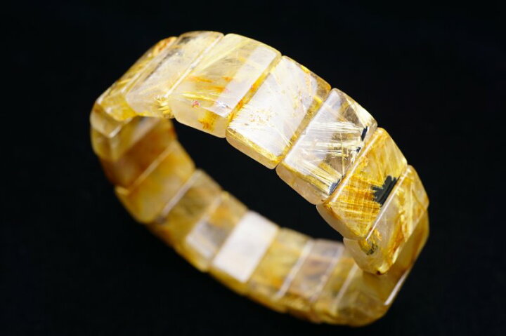 楽天市場】タイチンルチル バングル rutilelated quartz bangle ルチル 