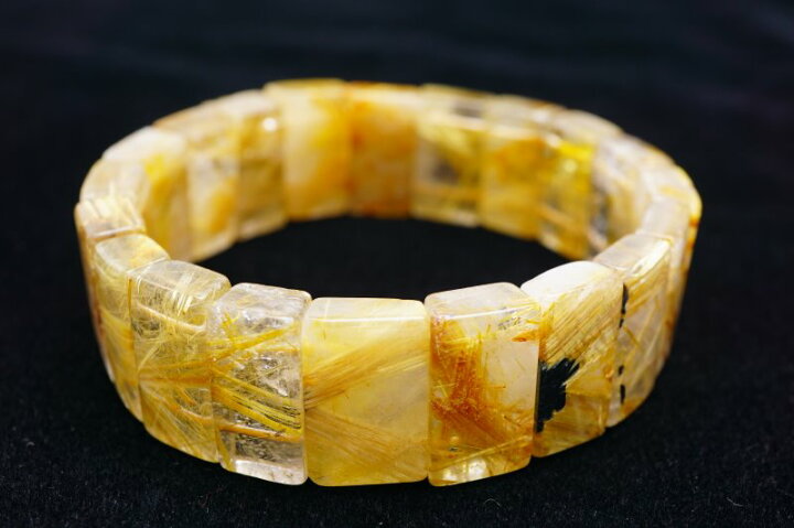 楽天市場】タイチンルチル バングル rutilelated quartz bangle ルチル 