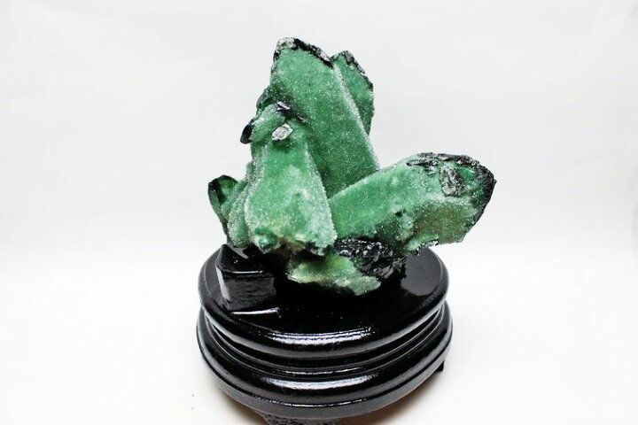 楽天市場】1Kg 緑水晶 クラスター 原石 クリスタル 置物 