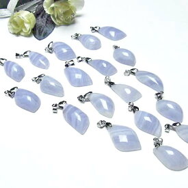 ＼ポイント10倍＆最大3千円OFF／ ブルーレースアゲート ペンダント bluelace agate 空色縞瑪瑙 pendant メノウ アゲート ペンダントトップ メンズ レディース ランダム発送 メール便可 [M便 1/20] 912-36