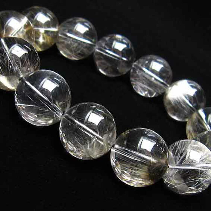 楽天市場】プラチナルチルクォーツ ブレスレット 18mm プラチナルチル 