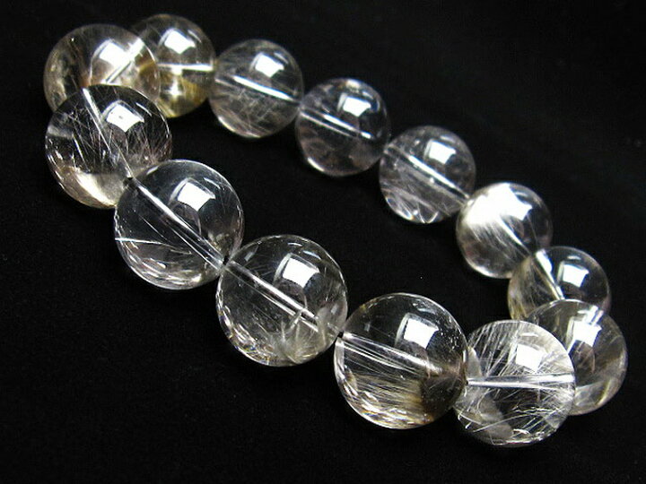 楽天市場】プラチナルチルクォーツ ブレスレット 18mm プラチナルチル 