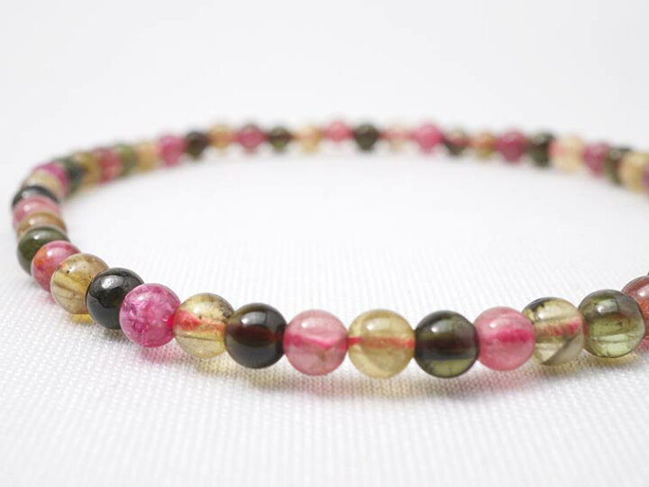 楽天市場】トルマリン ブレスレット 4mm Tourmaline bracelet ミックス 