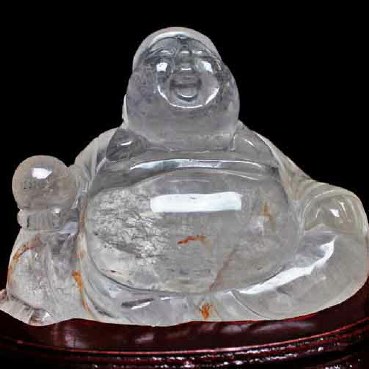 楽天市場】水晶 置物 手彫り 布袋様 置物 2.4Kg クリスタルクォーツ 