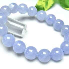 ＼ポイント10倍＆最大3千円OFF／ ブルーレースアゲート ブレスレット 12mm アゲート ブレス blue lace agate bracelet メノウ メンズ レディース ランダム発送 メール便可 [M便 1/10] 711-21