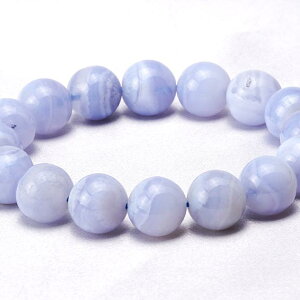 �u���[���[�X�A�Q�[�g �u���X���b�g 12.5mm ���m�E �A�Q�[�g �u���X blue lace agate bracelet �����Y ���f�B�[�X �����_������ ���[���։� [M�� 1/10] 711-31