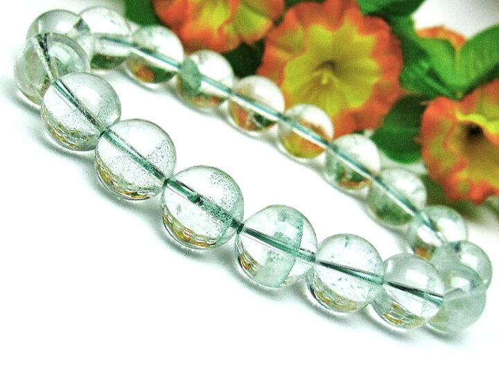 楽天市場】グリーンファントム ブレスレット 11mm Phantom quartz 