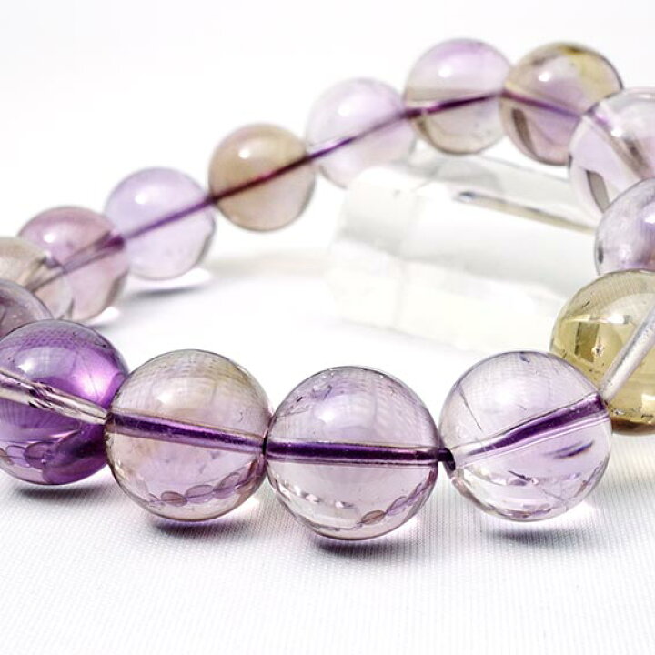 楽天市場】アメトリン ブレスレット 15mm Ametrine bracelet 紫黄水晶 