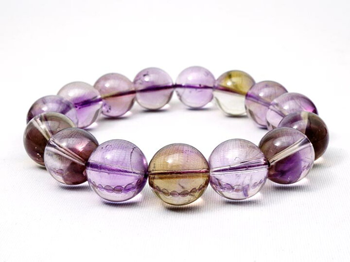 楽天市場】アメトリン ブレスレット 15mm Ametrine bracelet 紫黄水晶 