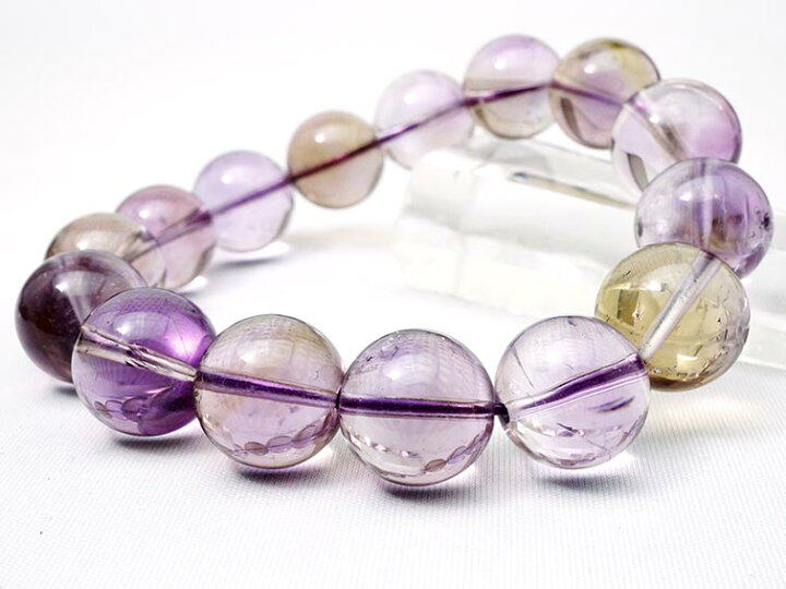 楽天市場】アメトリン ブレスレット 15mm Ametrine bracelet 紫黄水晶 