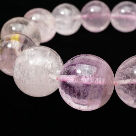 クンツァイト ブレスレット 16mm kunzite bracelet リシア輝石 ブレス スポデューメン ピンクパープル メンズ レディース 一点物 送料無料 211-2590