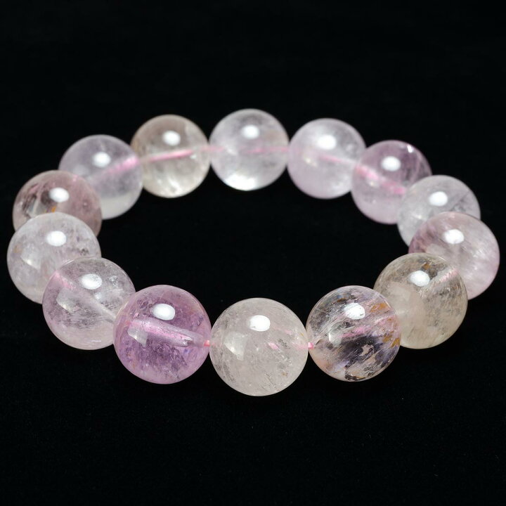 楽天市場】クンツァイト ブレスレット 16mm kunzite bracelet リシア  