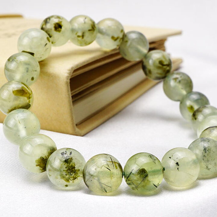 楽天市場】プレナイト ブレスレット 10mm ブドウ石 Prehnite メンズ 