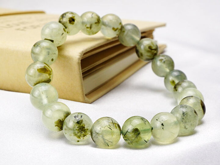 楽天市場】プレナイト ブレスレット 10mm ブドウ石 Prehnite メンズ 