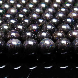 ブラックオパール 一連 8mm ブラックマトリックスオパール ビーズ opal 蛋白石 アクセサリーパーツ ハンドメイド メンズ レディース ランダム発送 [送料無料] 714-77
