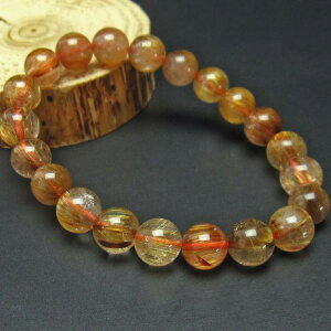 _P5{ő2,000~OFF^ `NH[c uXbg 9mm rutilelated quartz `NH[c uX bracelet `CebhNH[c Y fB[X _  111-2675