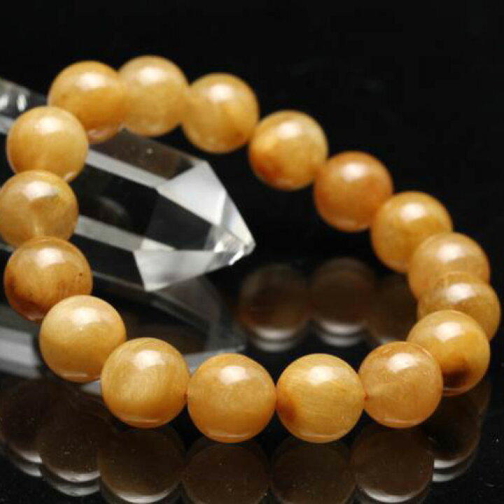 楽天市場】ルチルクォーツ ブレスレット 12mm rutilated quartz 