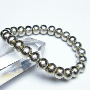 �M�x�I��覐� �u���X���b�g 10mm �V���o�[ ���e�I���C�g �u���X Bracelet �M�{��覐� �M�x�I�� Gibeon meteorite �p���[�X�g�[�� �V�R�� �����Y ���f�B�[�X ��_�� [��������] 199-89