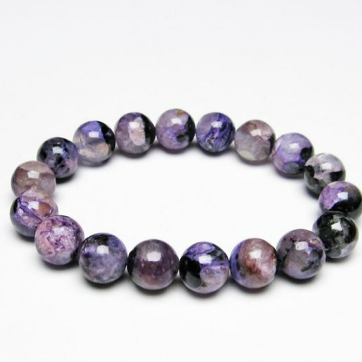 楽天市場】チャロアイト ブレスレット エンジェルシリカ 12mm Charoite 