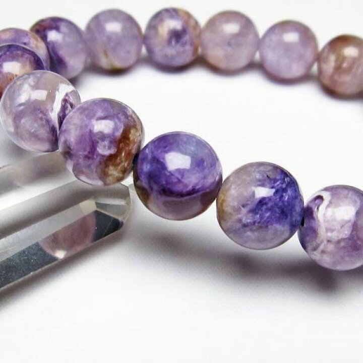 楽天市場】チャロアイト ブレスレット エンジェルシリカ 12mm Charoite 