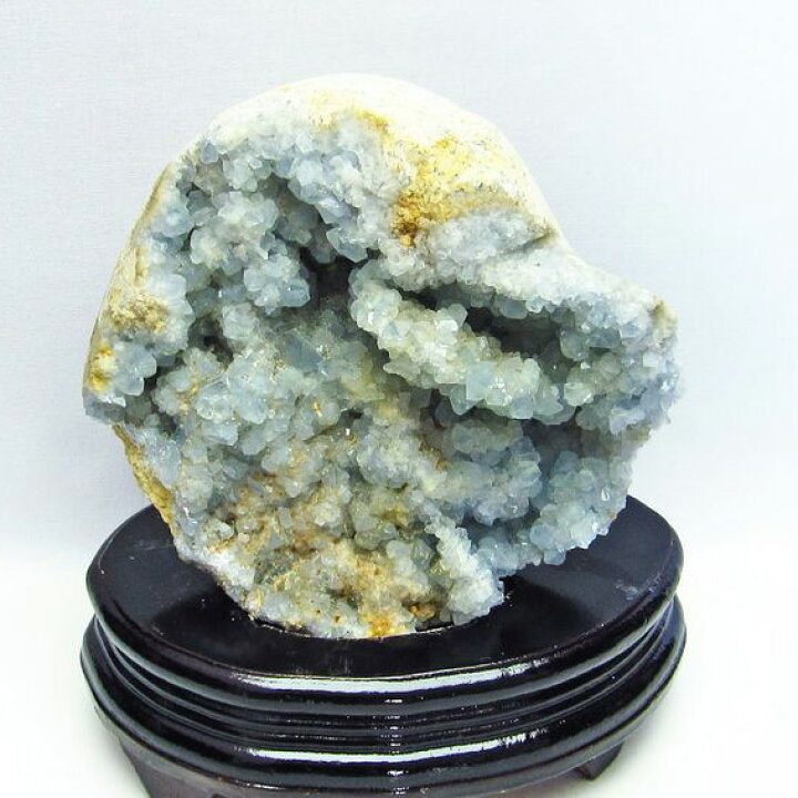 楽天市場】1.7Kg セレスタイト 原石 天青石 クラスター Celestite 置物 