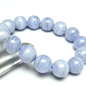 �u���[���[�X�A�Q�[�g �u���X���b�g 14mm ���m�E �A�Q�b�g blue lace agate bracelet �u���X �����Y ���f�B�[�X ��_�� ���[���։� [M�� 1/10] 111-12641