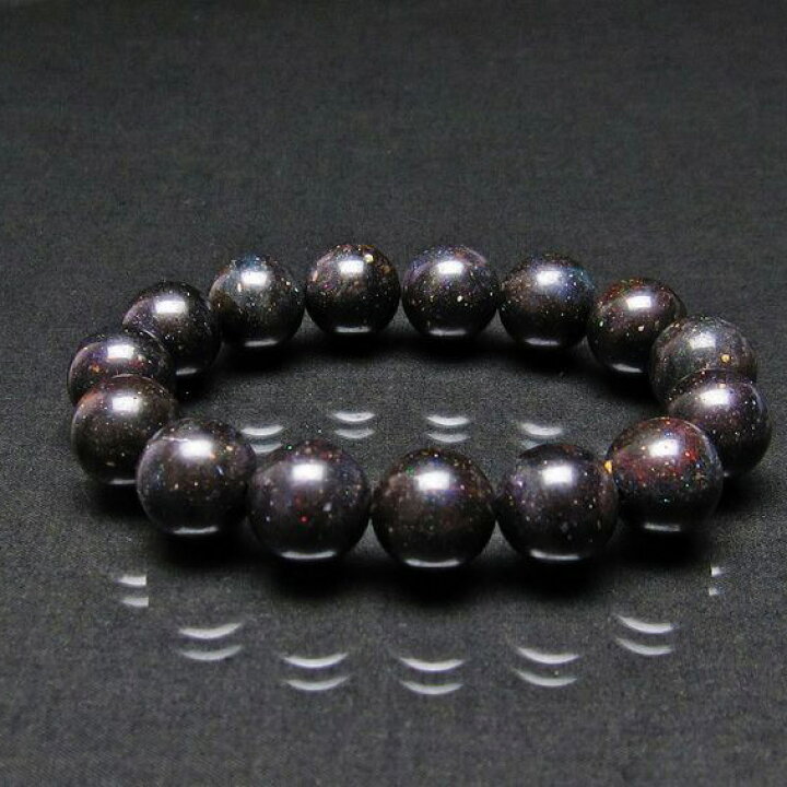 楽天市場】ブラックオパール ブレスレット 15mm Opal ブラック 
