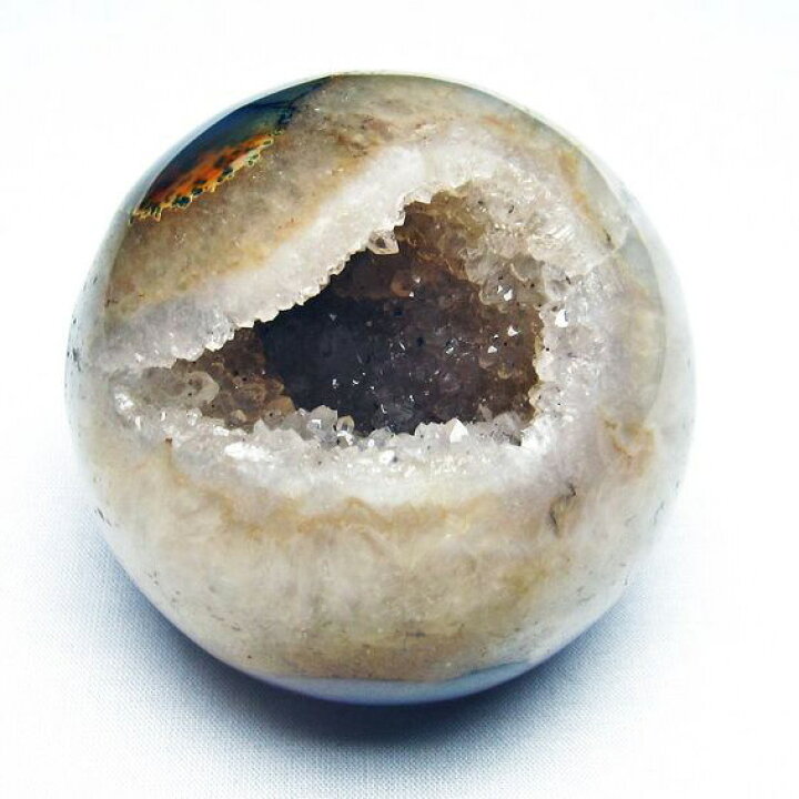 楽天市場】アゲート 笑口丸玉 台座付属 アゲット agate sphere メノウ  