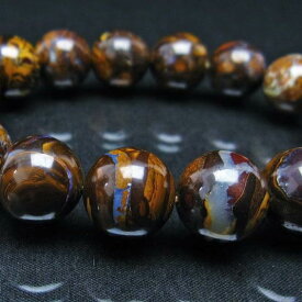 ボルダーオパール ブレスレット 14mm 蛋白石 ブレス アイアンオパール マトリックスオパール オパール boulder opal bracelet パワーストーン 天然石 鉱物 10月の誕生石 一点物 [送料無料] 111-29518