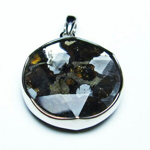 �p���T�C�g 覐� �y���_���g ��q�� Pallasite Meteorite �I���r�� ���e�I���C�g �ΓS覐� pendant ���ꐯ �y���_���g�g�b�v �p���[�X�g�[�� �V�R�� ��_�� [��������] 112-8955
