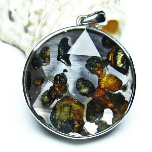 �p���T�C�g 覐� �y���_���g ��q�� �ΓS覐� pendant �y���_���g�g�b�v Pallasite Meteorite ���e�I���C�g �I���r�� �p���[�X�g�[�� �V�R�� ��_�� [��������] 112-8962