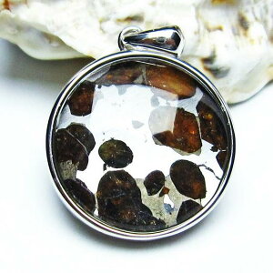 pTCg 覐 y_g ΓS覐 pendant y_ggbv Pallasite Meteorite eICg Ir p[Xg[ VR _  112-9110
