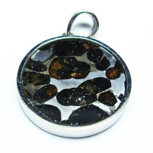 �p���T�C�g 覐� �y���_���g �I���r�� �ΓS覐� �y���_���g�g�b�v Pallasite Meteorite pendant ���e�I���C�g �p���[�X�g�[�� �V�R�� ��_�� [��������] 112-9150